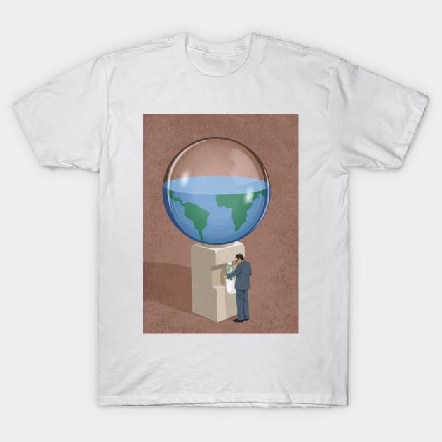 Earth Dispenser T-Shirt by John Holcroft